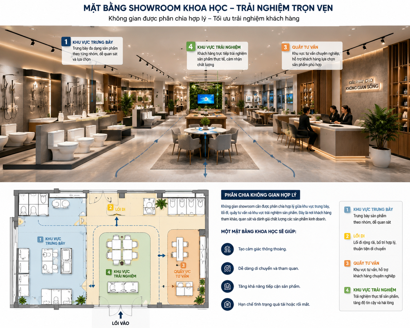 Bố trí không gian khoa học 