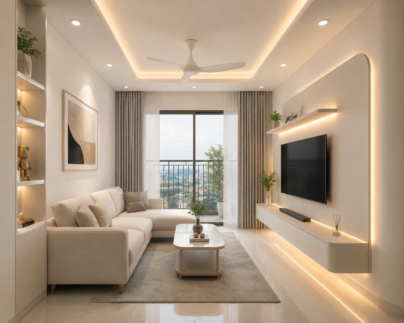 Thiết kế phòng khách nhỏ nhà cấp 4 