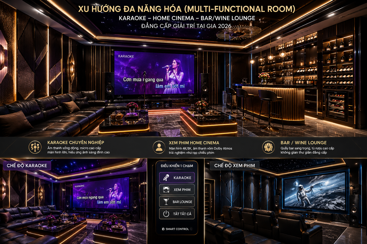Xu hướng đa năng hóa ( Multi-Functional Room)