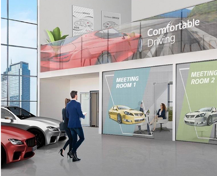 ứng dụng trong showroom ô tô 