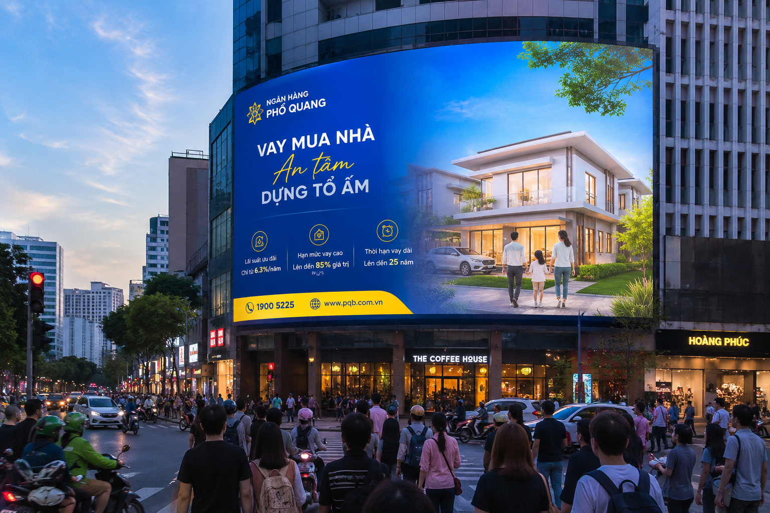 Showroom sử dụng màn hình LED để quảng bá thương hiệu và sản phẩm.