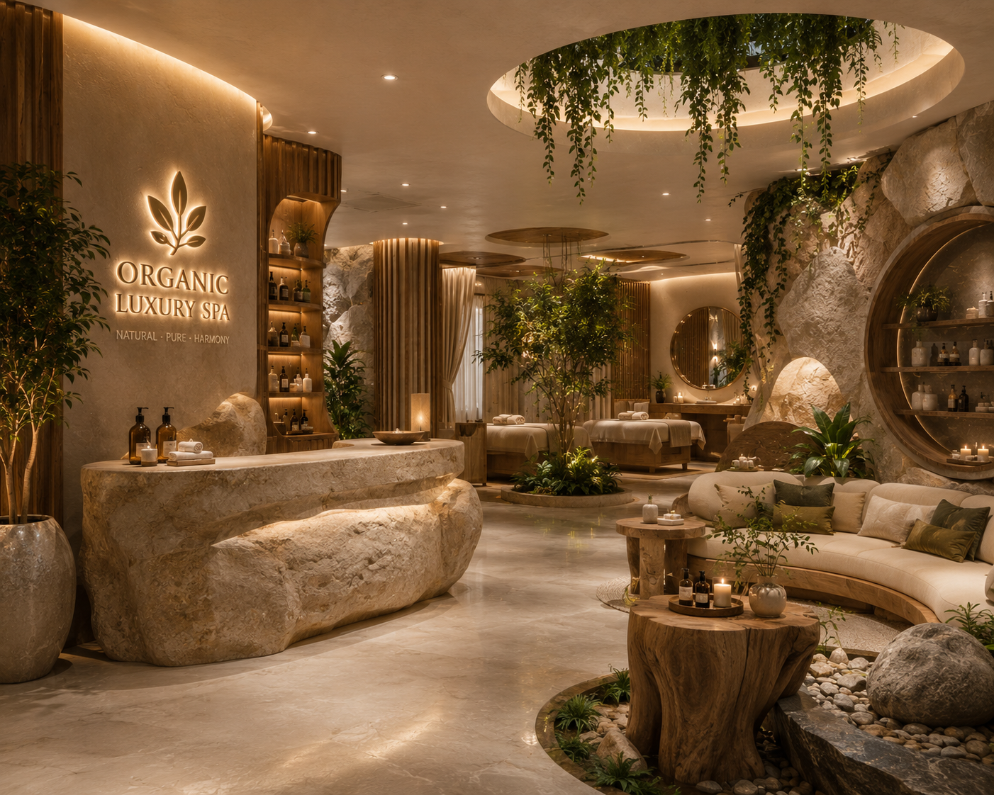 Thiết kế Organic Luxury Spa năm 2026