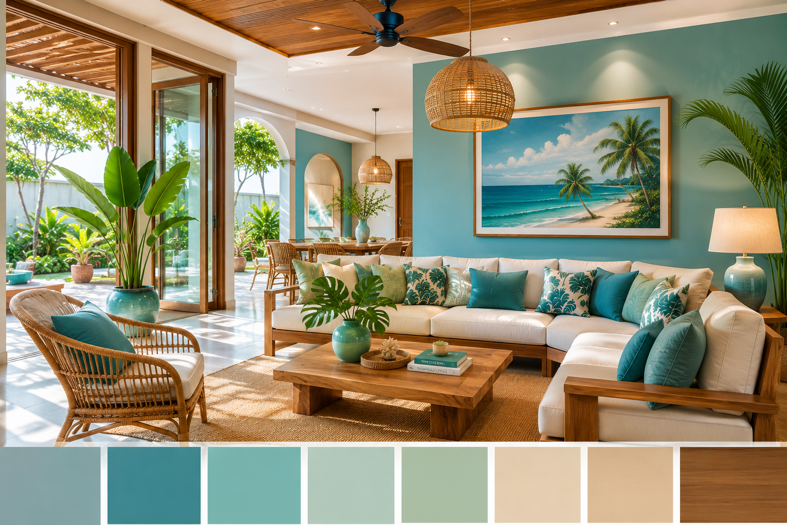 Màu sắc đặc trưng của phong cách Tropical