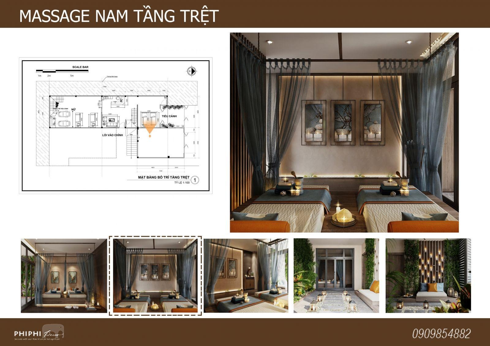 Thiết kế massage Luxury Châu Âu