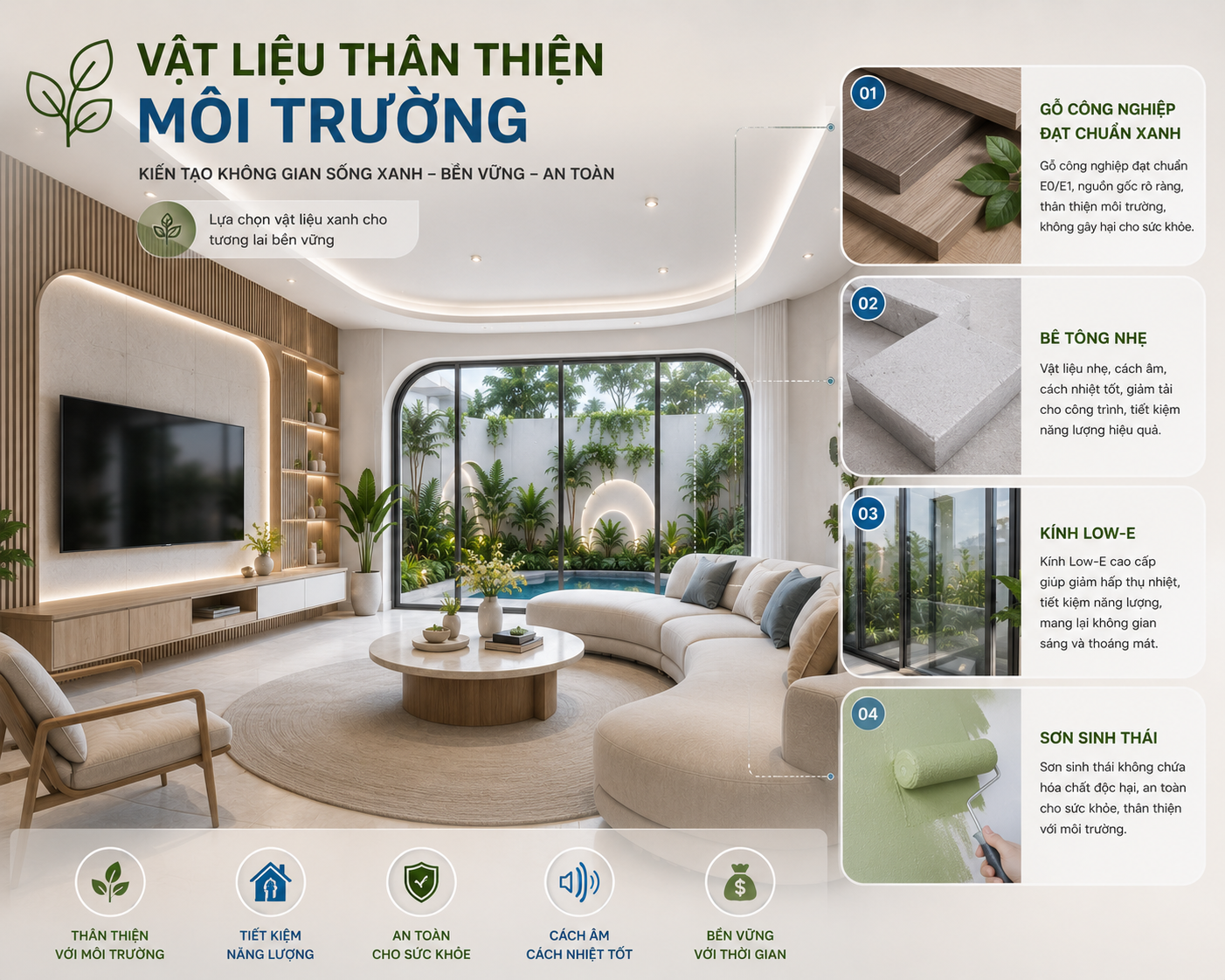 Thiết kế vật liệu thân thiện với môi trường 
