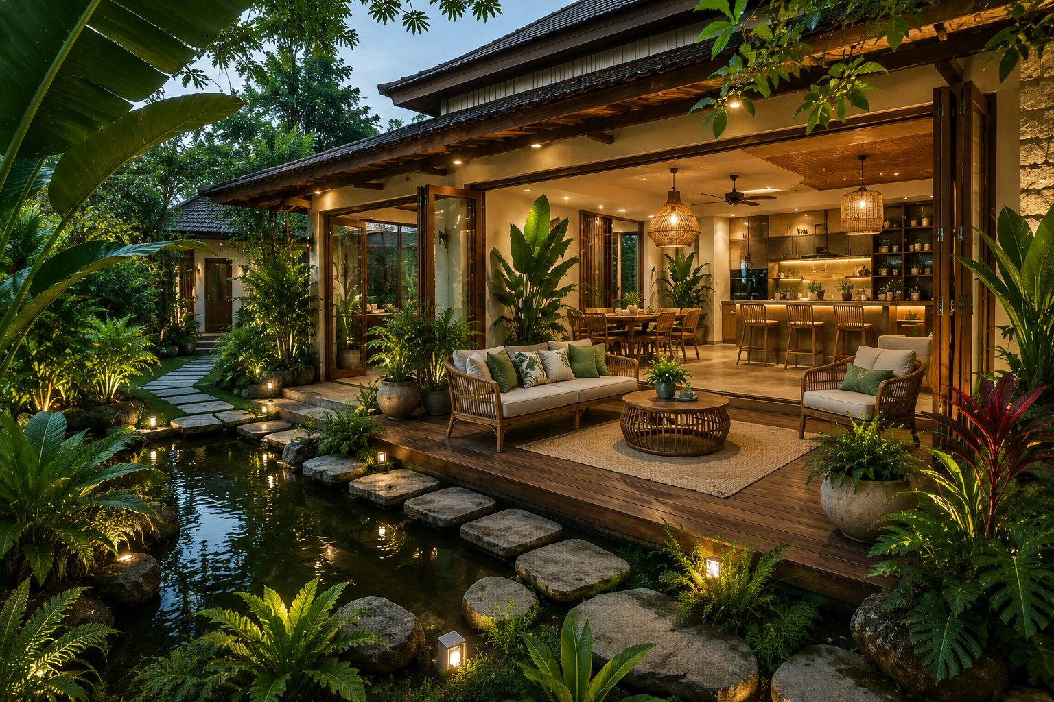 Nhà vườn phong cách Tropical tại Xuân Lộc Đồng Nai