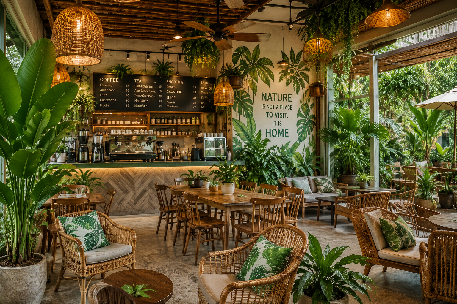 Không gian nội thất Tropical cho nhà vườn tại Đồng Nai